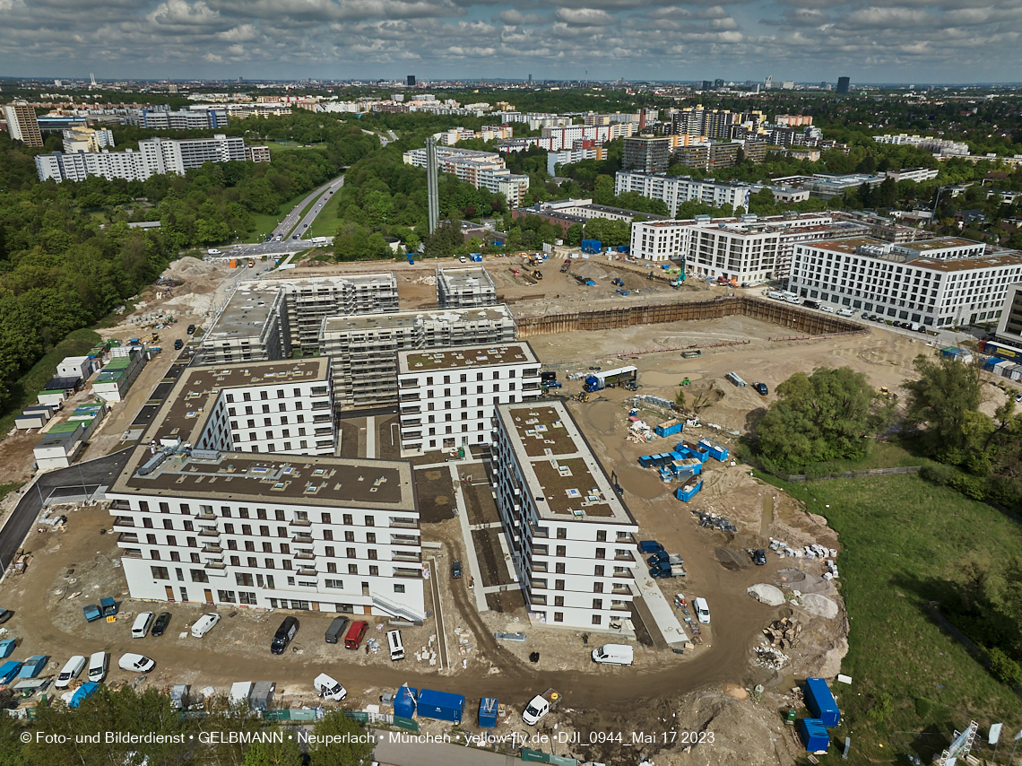 17.05.2023 - Pandion Verde und Baustelle Alexisquartier in Neuperlach